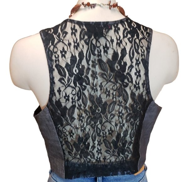 Heartsole Vest Shirt Lace Back M Vest only - Picture 3 of 7